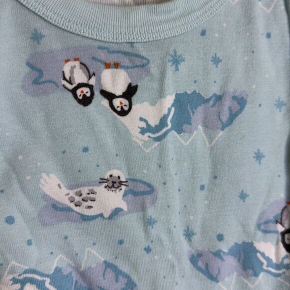 Hanna Andersson- moon and back- artic penguin print -pajama top- 2T - Picture 3 of 5